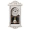 Quickway Imports Vintage Grandfather Wood- Looking Plastic Pendulum Wall Clock for Living, Kitchen, or Dining, White QI004145.WT - alternate 1